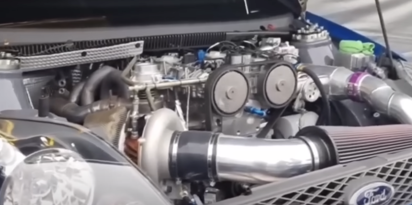 Ford Fiesta hill climb car - engine